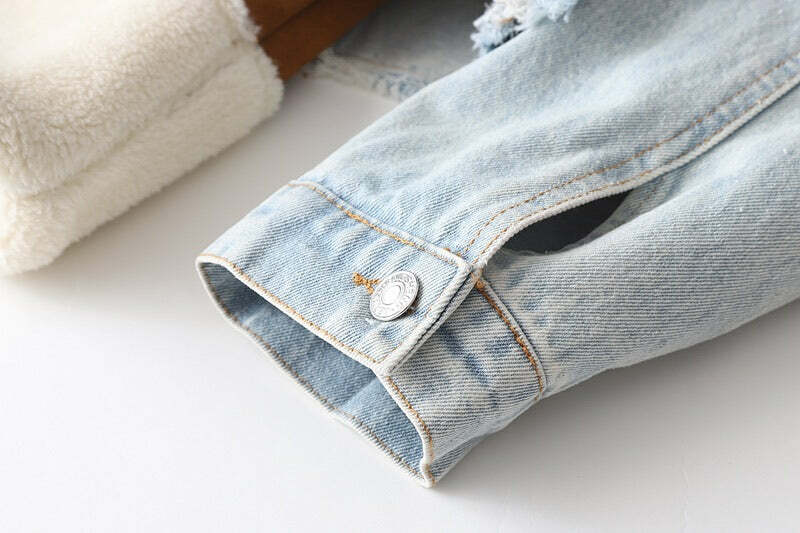 Hannah Denim Jacket - Y2K Summer Grunge, 90S Retro Style, Y2K Club & Party Outfits,