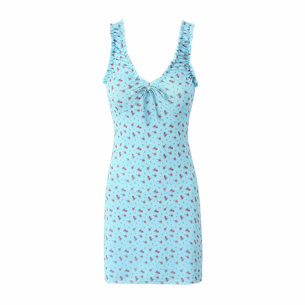 Harmoni Mini Dress - Y2K Summer Grunge Outfit, 90S Fashion, Retro Style, Pastel Goth, Y2