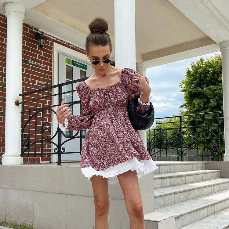 Heavenly Mini Dress - Y2K Summer Outfit, 90S Grunge Fashion, Retro Style, Y2K Party Look