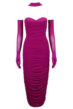 Herve Midi Dress - Y2K Summer Grunge Outfit, 90S Retro Style, Pastel Goth, Y2K Party Fashion