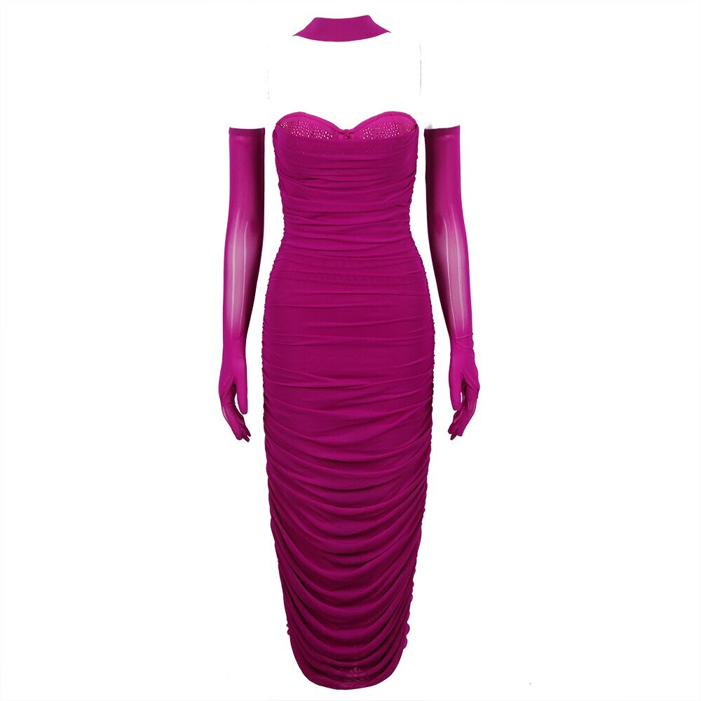 Herve Midi Dress - Y2K Summer Grunge Outfit, 90S Retro Style, Pastel Goth, Y2K Party Fashion