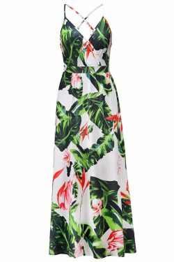 High Quality Y2K Bohemian Floral Camisole Long Dress - Elegant Summer Retro 90S Grunge Outfit