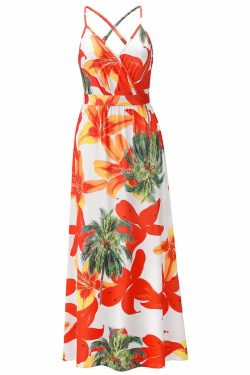 High Quality Y2K Bohemian Floral Camisole Long Dress - Elegant Summer Retro 90S Grunge Outfit