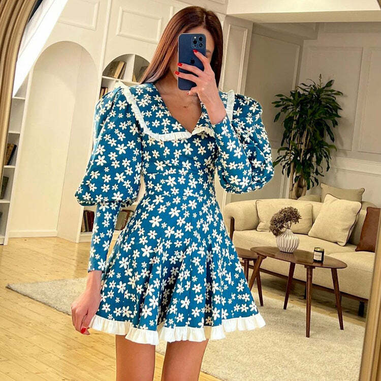 Ilana Mini Dress - Y2K Summer Grunge Outfit, 90S Fashion, Retro Style, Pastel Goth Vibes