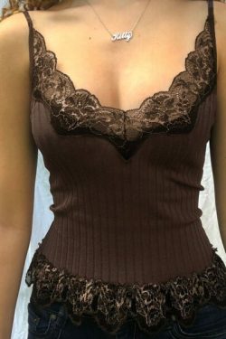 Imani Lace Top - Y2K Summer Grunge, 90S Fashion, Retro Style, Y2K Party & Club Outfits