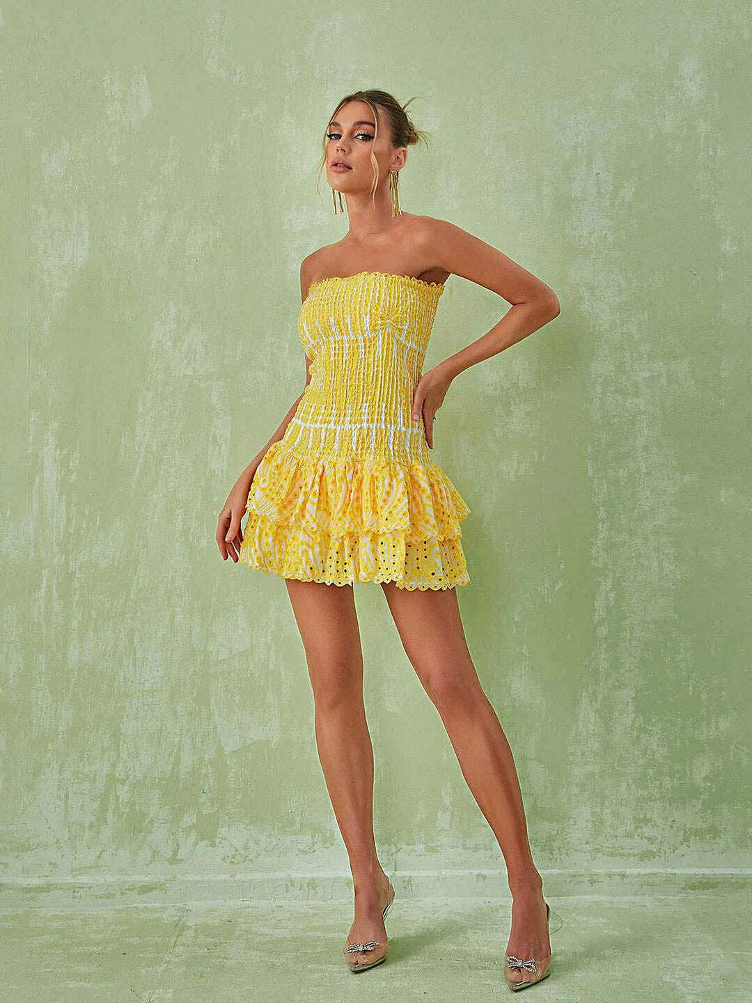 Inez Mini Dress - Y2K Summer Grunge Outfit, 90S Fashion, Retro Style, Pastel Goth Vibes