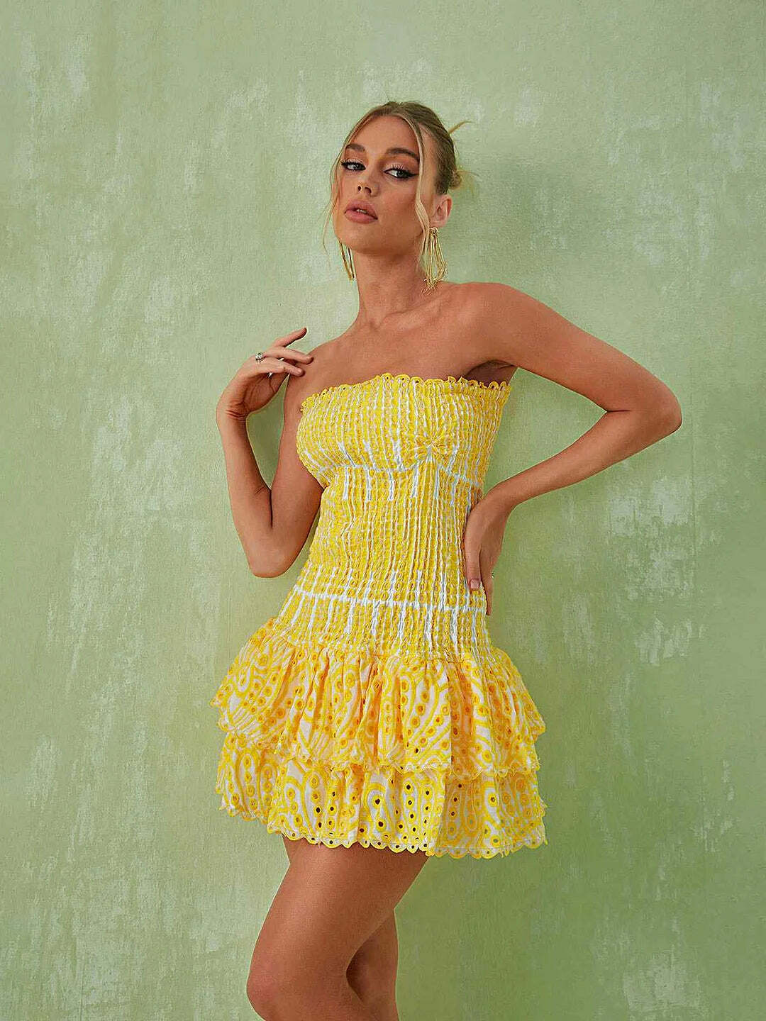 Inez Mini Dress - Y2K Summer Grunge Outfit, 90S Fashion, Retro Style, Pastel Goth Vibes