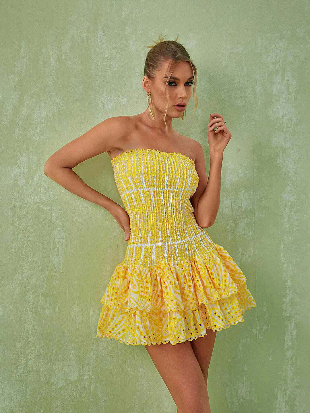 Inez Mini Dress - Y2K Summer Grunge Outfit, 90S Fashion, Retro Style, Pastel Goth Vibes