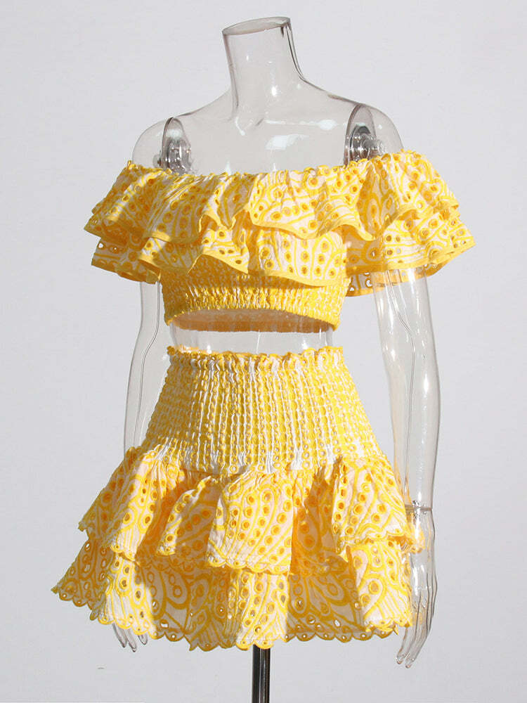 Irina Two Piece Set - Y2K Summer Grunge Outfit, 90S Fashion, Retro Style, Y2K Party & Club Look