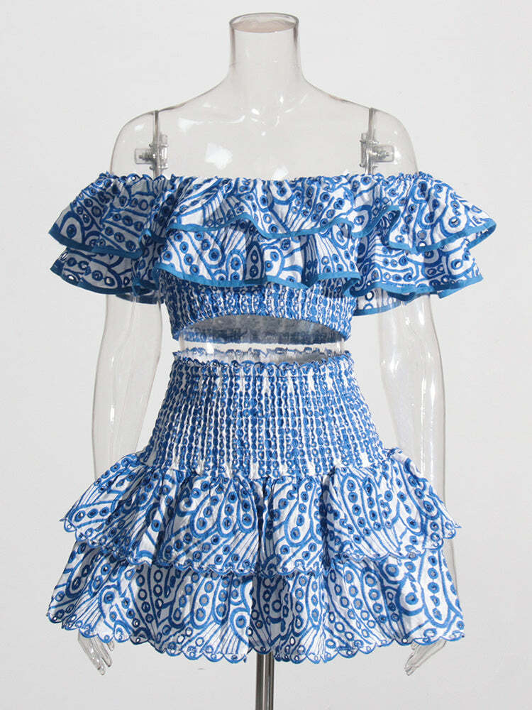 Irina Two Piece Set - Y2K Summer Grunge Outfit, 90S Fashion, Retro Style, Y2K Party & Club Look