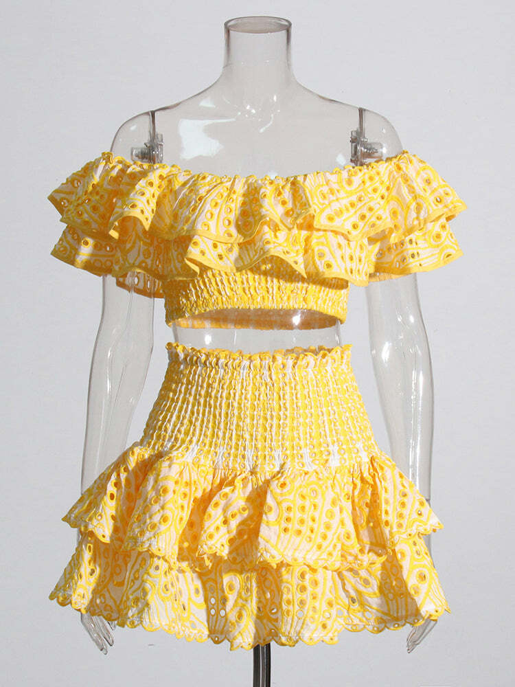 Irina Two Piece Set - Y2K Summer Grunge Outfit, 90S Fashion, Retro Style, Y2K Party & Club Look