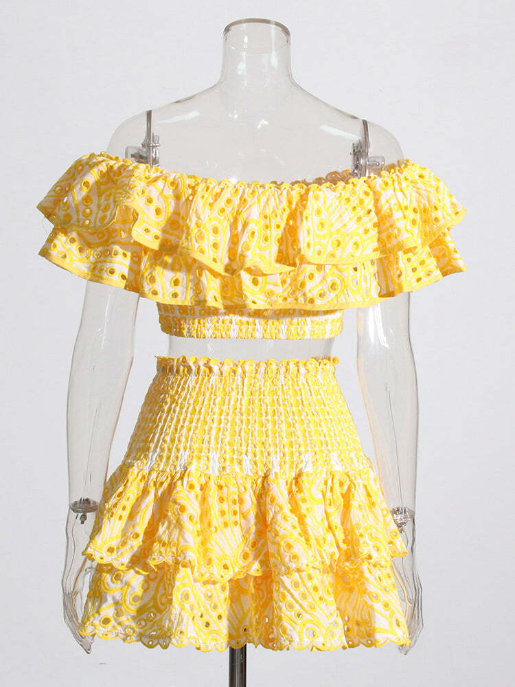 Irina Two Piece Set - Y2K Summer Grunge Outfit, 90S Fashion, Retro Style, Y2K Party & Club Look