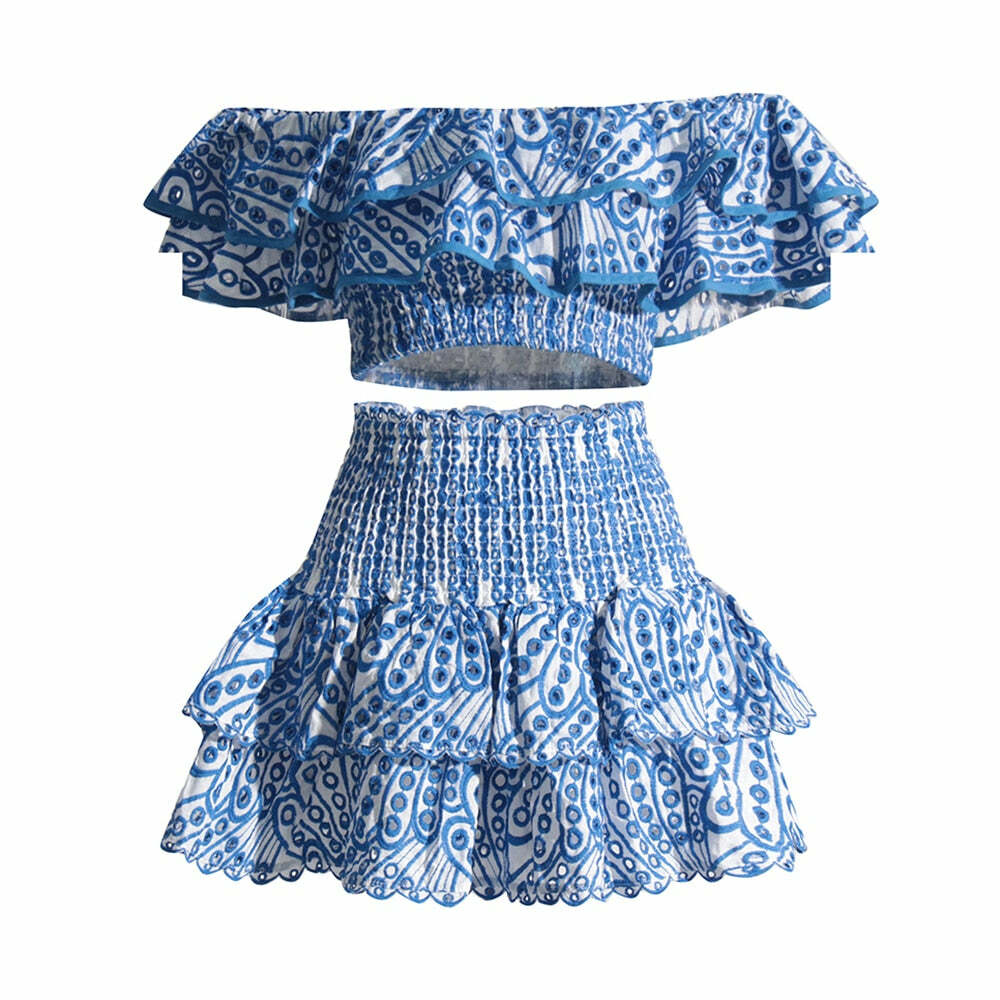 Irina Two Piece Set - Y2K Summer Grunge Outfit, 90S Fashion, Retro Style, Y2K Party & Club Look