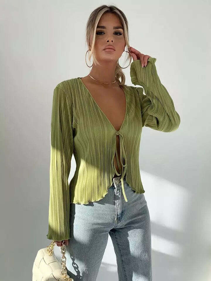 Jasmine Blouse - Y2K Summer Grunge Top, 90S Retro Style, Perfect For Y2K Party & Club Out