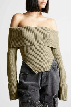 Jilli Knitted Crop Top - Y2K Summer, 90S Grunge, Retro Style, Baby Tees, Y2K Party Out