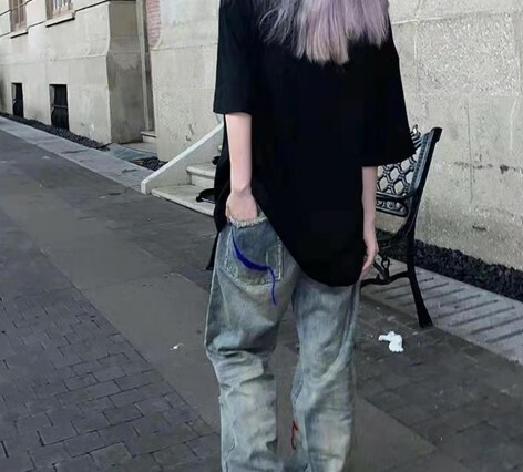 Jordyn Ripped High Waist Jeans - Y2K Grunge, 90S Fashion, Retro Summer Outfits
