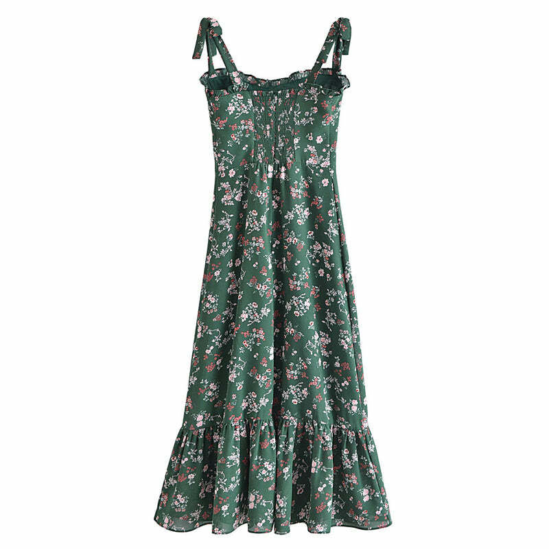 Judith Midi Dress - Y2K Summer Grunge Outfit, 90S Retro Style, Pastel Goth, Y2K Party Fashion