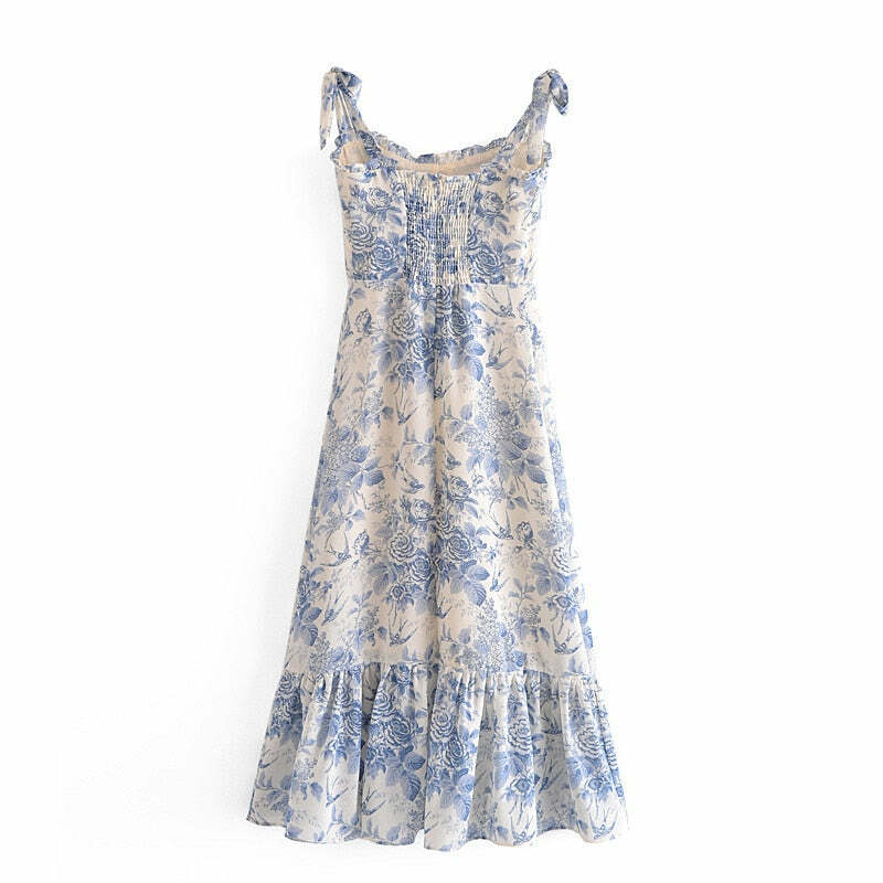 Judith Midi Dress - Y2K Summer Grunge Outfit, 90S Retro Style, Pastel Goth, Y2K Party Fashion