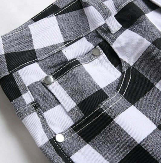 Juliette Plaid Slim Pants - Y2K Summer Grunge 90S Fashion, Retro Goth, Y2K Club Outfits