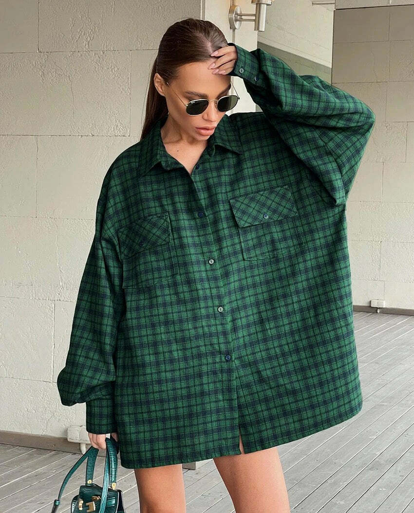 June Oversize Shirt - Y2K Summer Grunge, 90S Retro, Pastel Goth, Y2K Club & Party Outfits