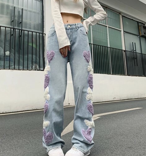 June Vintage High Waist Pants - Y2K Summer, 90S Grunge, Retro Style, Y2K Club & Party Outfits