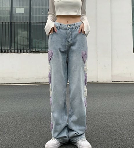 June Vintage High Waist Pants - Y2K Summer, 90S Grunge, Retro Style, Y2K Club & Party Outfits