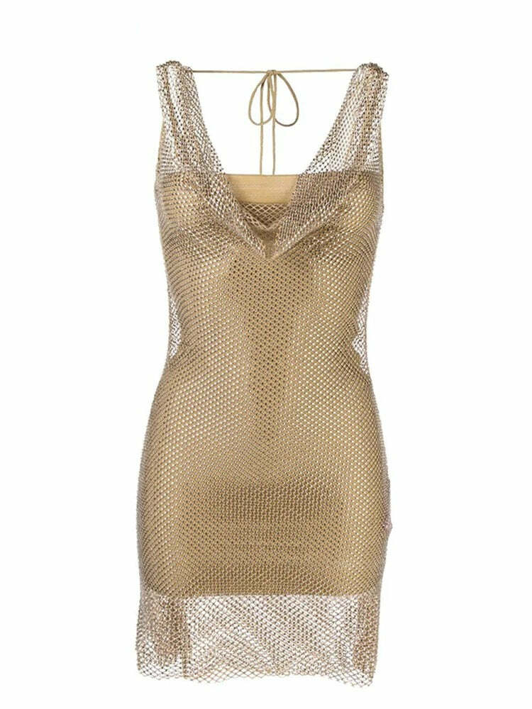 Kartell Mini Dress - Y2K Summer Grunge Outfit, 90S Fashion, Retro Style, Y2K Party & Club Look
