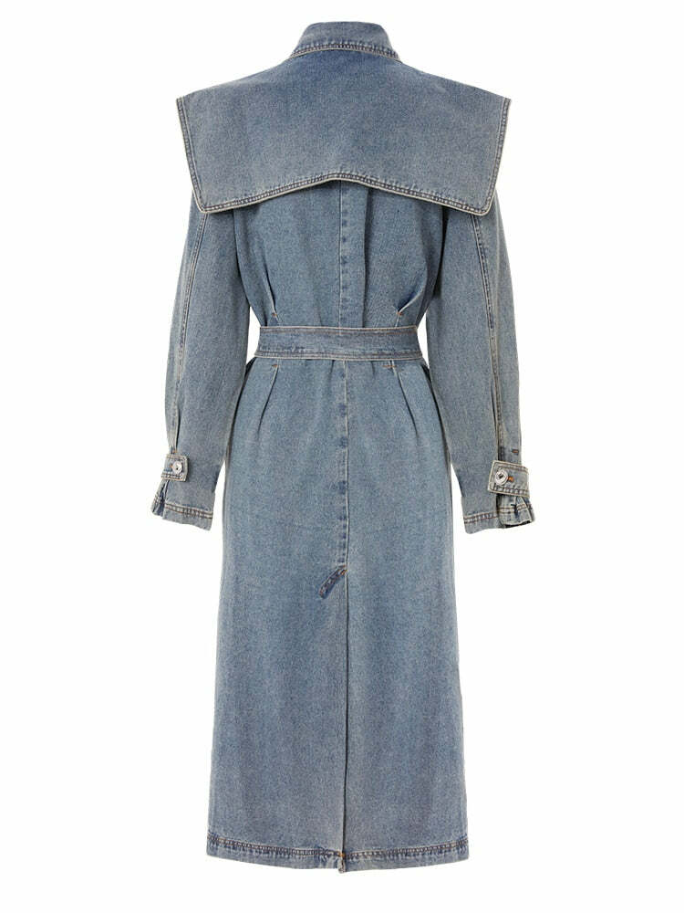 Katie Y2K Trench Coat - 90S Grunge, Retro Style, Summer Outfits, Y2K Fashion For Women
