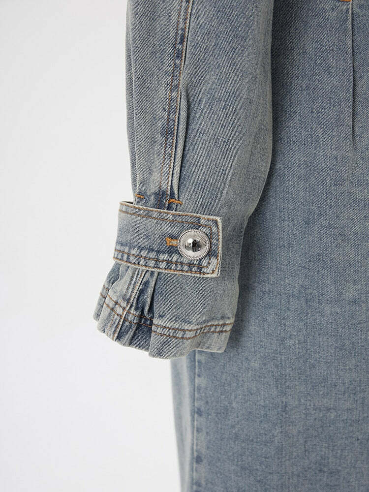 Katie Y2K Trench Coat - 90S Grunge, Retro Style, Summer Outfits, Y2K Fashion For Women