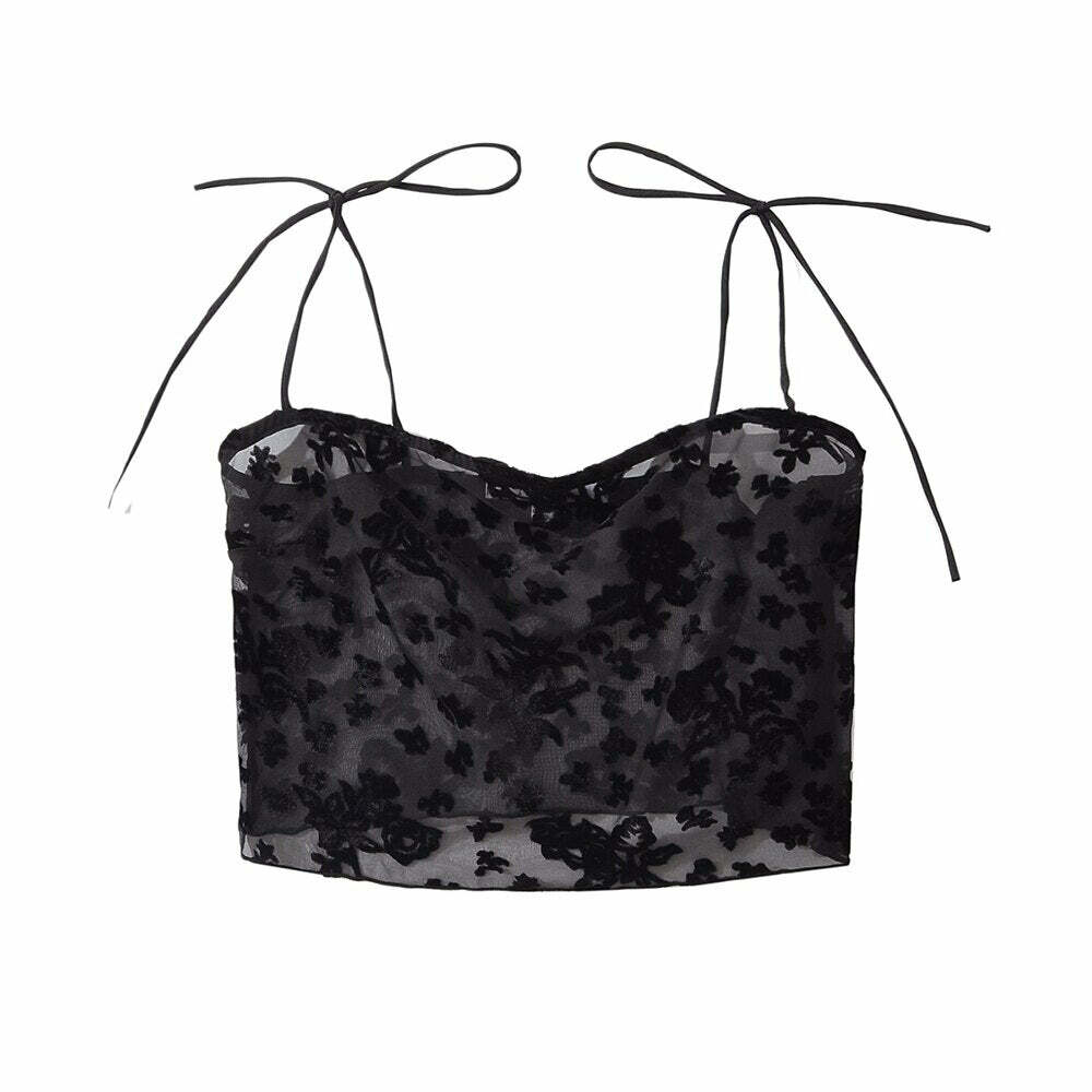 Kinsley Crop Top - Y2K Summer Grunge, 90S Retro, Pastel Goth, Y2K Party & Club Out