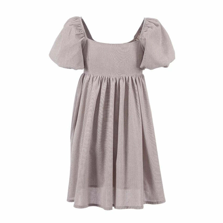 Klara Linen Dress - Y2K Summer Outfit, 90S Fashion, Grunge, Retro Style, Pastel Goth
