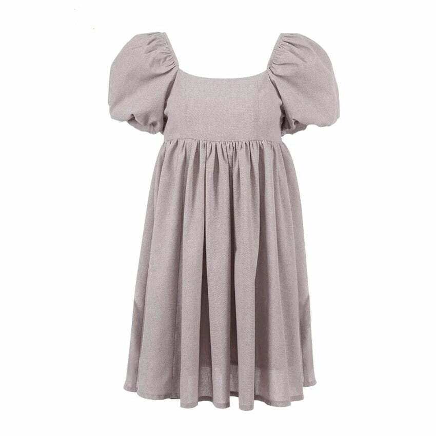 Klara Linen Dress - Y2K Summer Outfit, 90S Fashion, Grunge, Retro Style, Pastel Goth