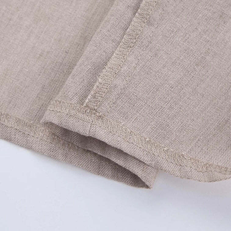 Klara Linen Dress - Y2K Summer Outfit, 90S Fashion, Grunge, Retro Style, Pastel Goth