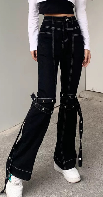 Layla Baggy Jeans - Y2K Summer & 90S Grunge Fashion, Retro Hip Hop, Y2K Club & Party Outfits