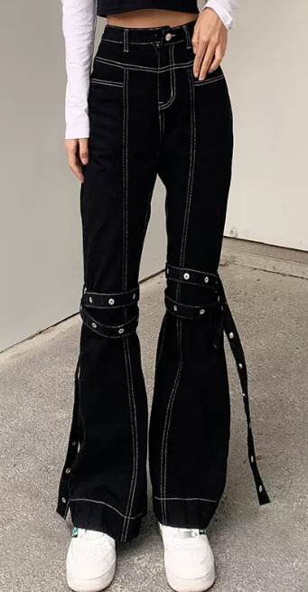 Layla Baggy Jeans - Y2K Summer & 90S Grunge Fashion, Retro Hip Hop, Y2K Club & Party Outfits