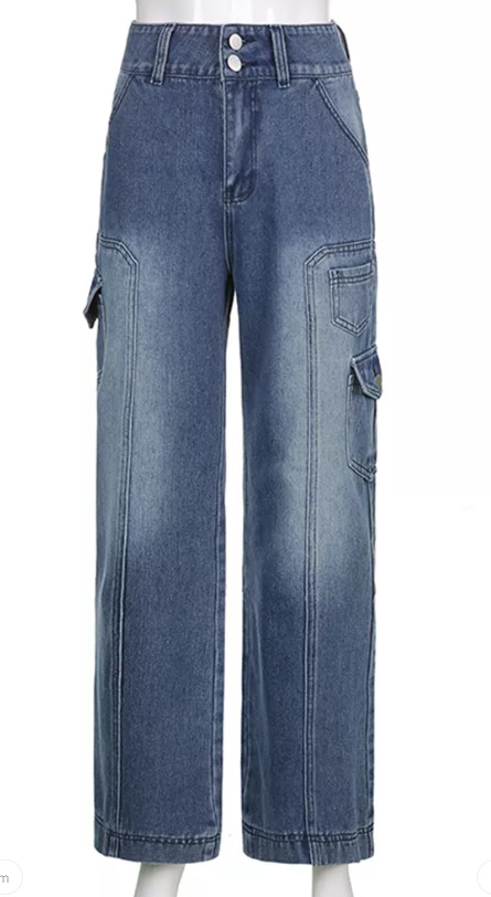 Layla Baggy Jeans - Y2K Summer & 90S Grunge Fashion, Retro Hip Hop, Y2K Club & Party Outfits