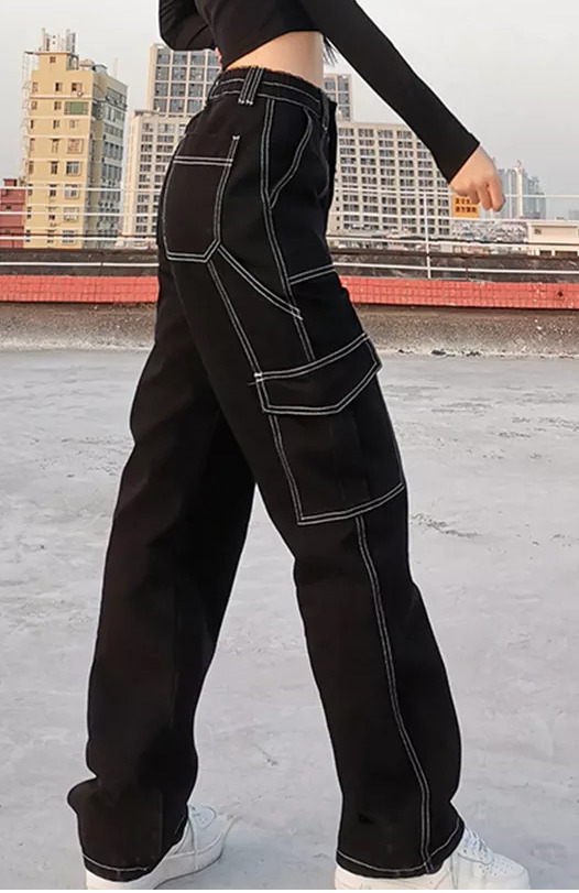 Layla Baggy Jeans - Y2K Summer & 90S Grunge Fashion, Retro Hip Hop, Y2K Club & Party Outfits