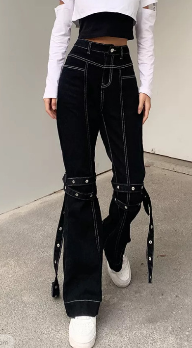 Layla Baggy Jeans - Y2K Summer & 90S Grunge Fashion, Retro Hip Hop, Y2K Club & Party Outfits