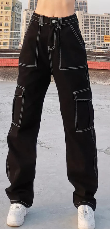 Layla Baggy Jeans - Y2K Summer & 90S Grunge Fashion, Retro Hip Hop, Y2K Club & Party Outfits