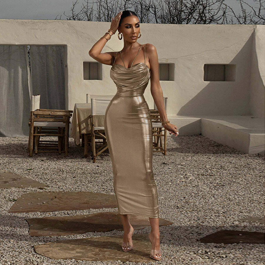 Leilani Maxi Dress - Y2K Summer Grunge Outfit, 90S Fashion, Retro Style, Pastel Goth Vibes