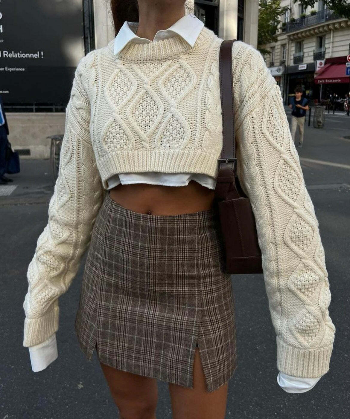 Leslie Cropped Sweater - Y2K Summer Grunge, 90S Retro, Pastel Goth, Y2K Club & Party