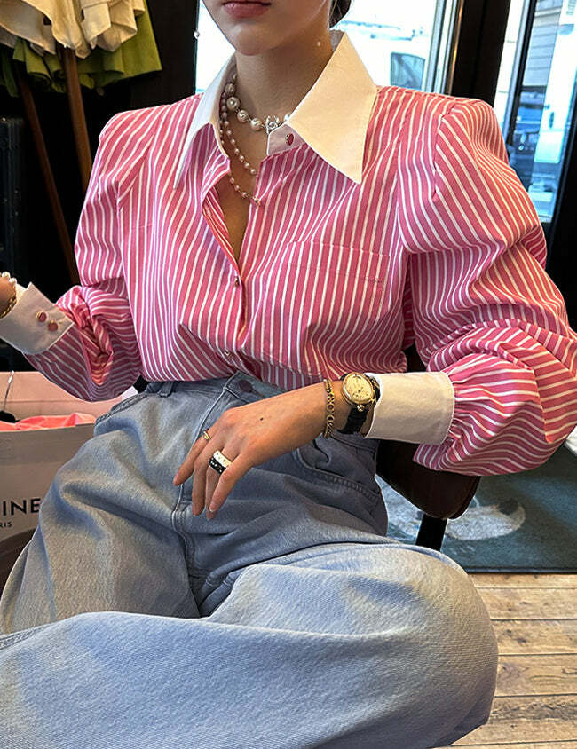 Liana Shirt - Y2K Summer Grunge Top, 90S Retro Fashion, Pastel Goth, Y2K Club & Party Out