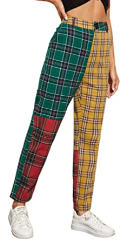 Lilah Plaid Pants - Y2K Summer Grunge Outfit, 90S Retro Style, Y2K Club & Party Fashion