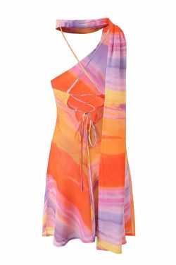 Lily Mini Dress - Y2K Summer Grunge Outfit, 90S Fashion, Retro Style, Pastel Goth, Y2K Party