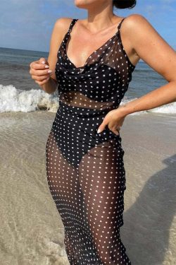 Lolita Maxi Dress - Y2K Summer Grunge Outfit, 90S Fashion, Retro Style, Pastel Goth, Y2K