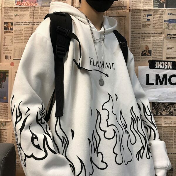Lolly Flame Hoodie - Y2K Summer Grunge, 90S Retro, Pastel Goth, Y2K Club & Party Outfits