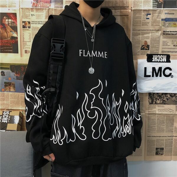 Lolly Flame Hoodie - Y2K Summer Grunge, 90S Retro, Pastel Goth, Y2K Club & Party Outfits
