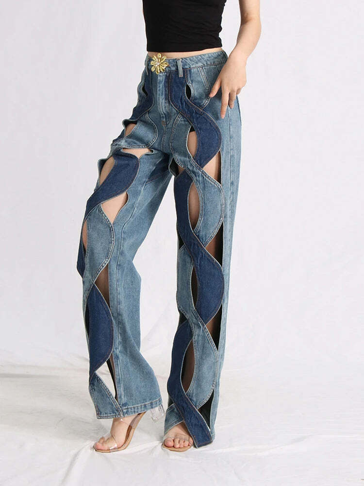 Lopez Jeans Y2K Summer Grunge Outfits - 90S Fashion, Retro Style, Y2K Shorts & Skirts