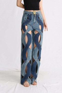 Lopez Jeans Y2K Summer Grunge Outfits - 90S Fashion, Retro Style, Y2K Shorts & Skirts