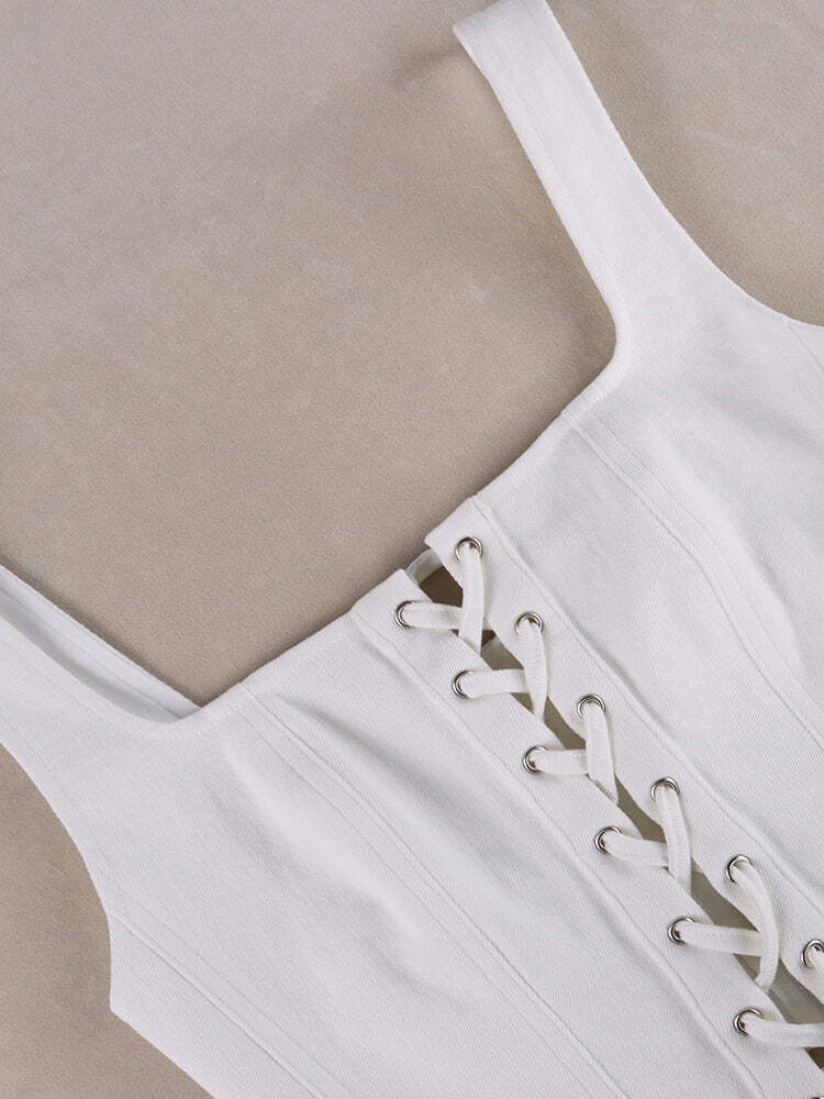 Louise Crop Top - Y2K Summer Grunge, 90S Retro, Pastel Goth, Y2K Party & Club Out